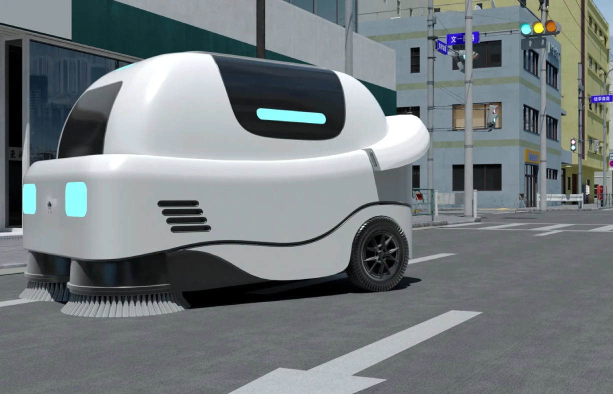 Outdoor Unmanned Sweeping Vehicle Vision Solution