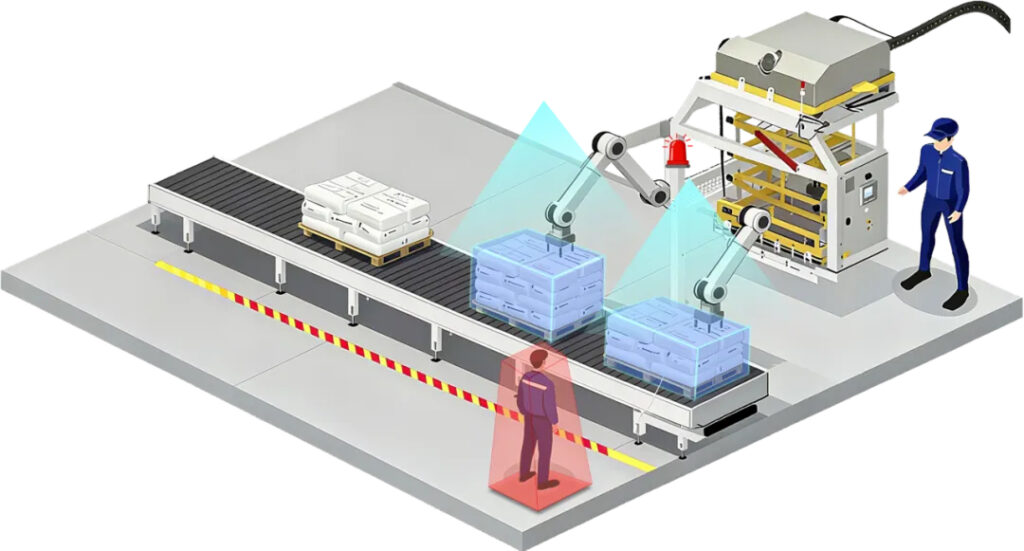 Human Safety Protection — An Electronic Fence for the Warehouse